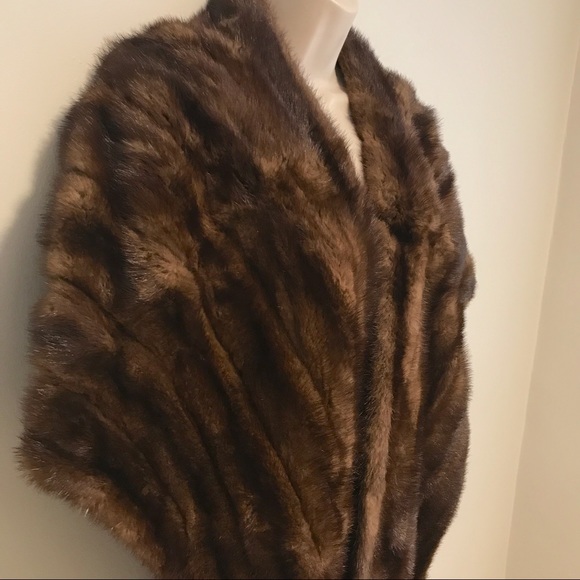 Genuine Mink Wrap Stole 1950s vintage celebrity - Picture 7 of 11